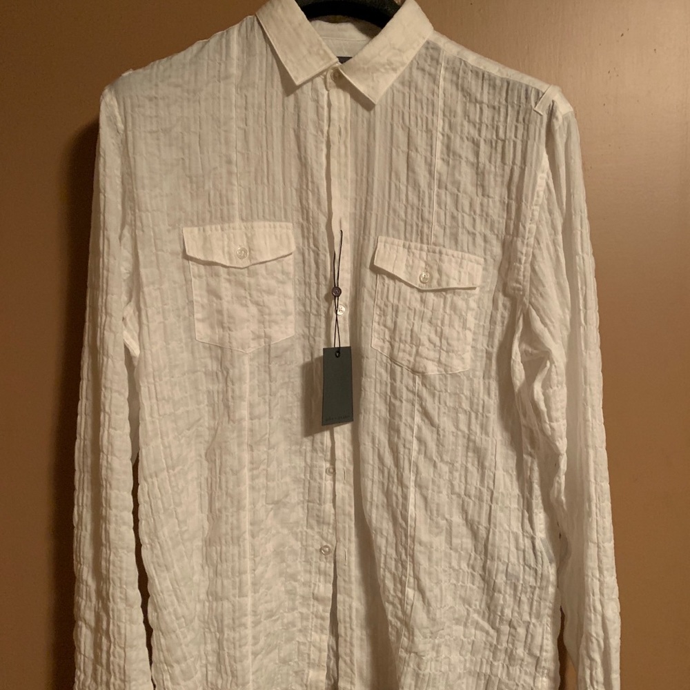 John Varvatos long sleeve Antique White shirt